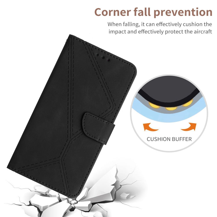 For Motorola Edge 50 5G Stitching Embossed Leather Phone Case(Black) - free shipping - PMC TechLife - Order now!