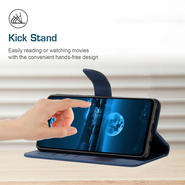 For Motorola Moto G45 5G Stitching Embossed Leather Phone Case(Blue) - free shipping - PMC TechLife - Order now!