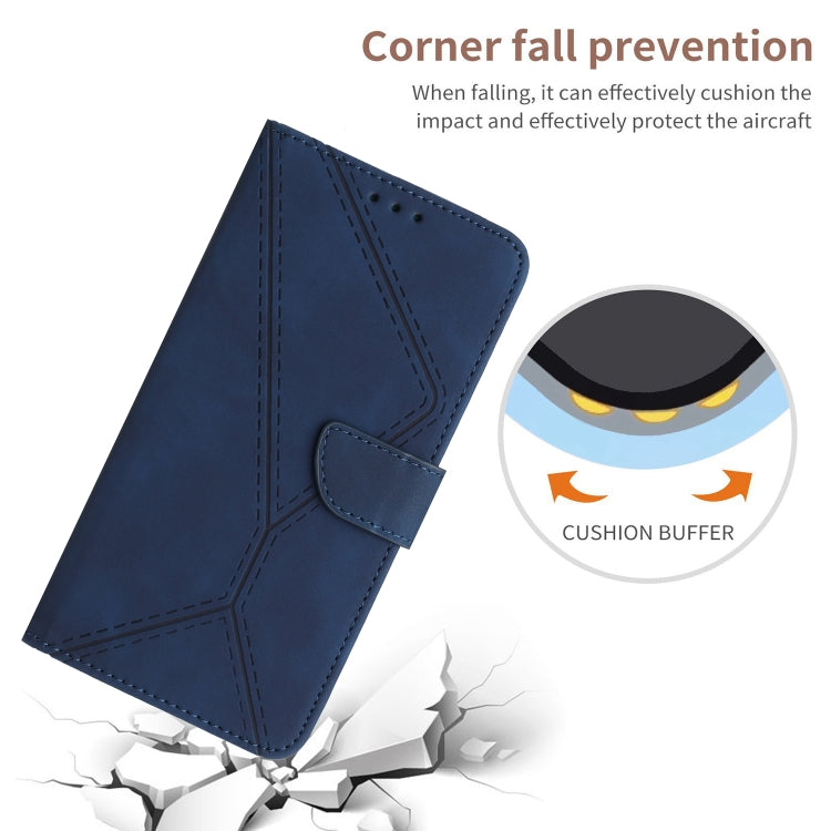 For Motorola Moto G45 5G Stitching Embossed Leather Phone Case(Blue) - free shipping - PMC TechLife - Order now!