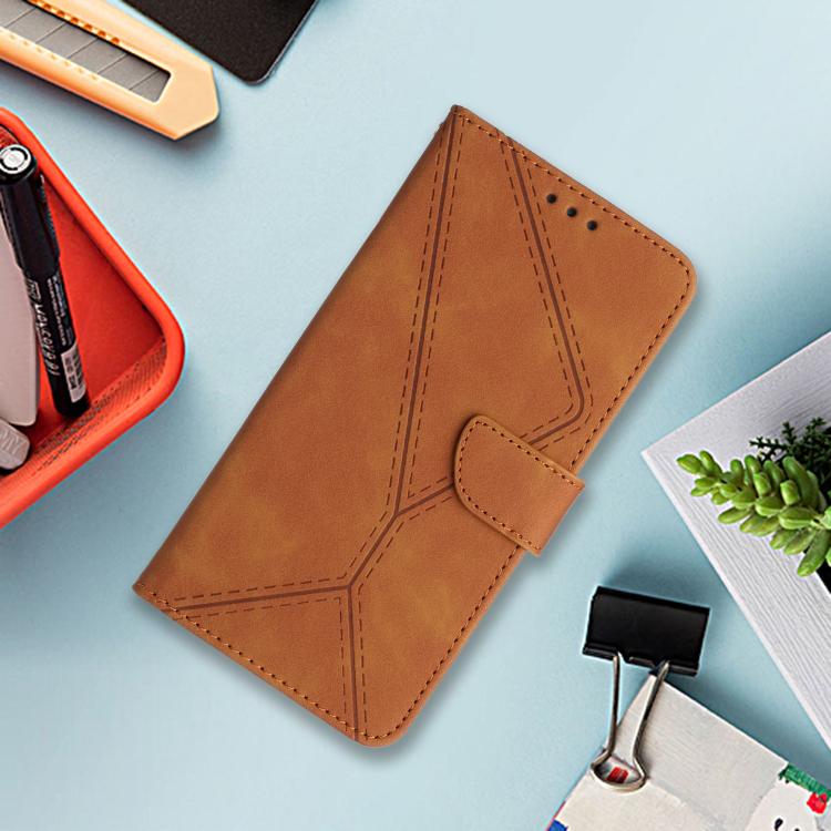 For Motorola Edge 60 Pro Stitching Embossed Leather Phone Case(Brown) - free shipping - PMC TechLife - Order now!