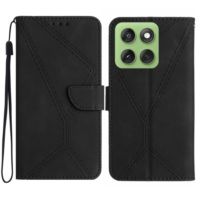 For Motorola Edge 60 Pro Stitching Embossed Leather Phone Case(Black) - free shipping - PMC TechLife - Order now!
