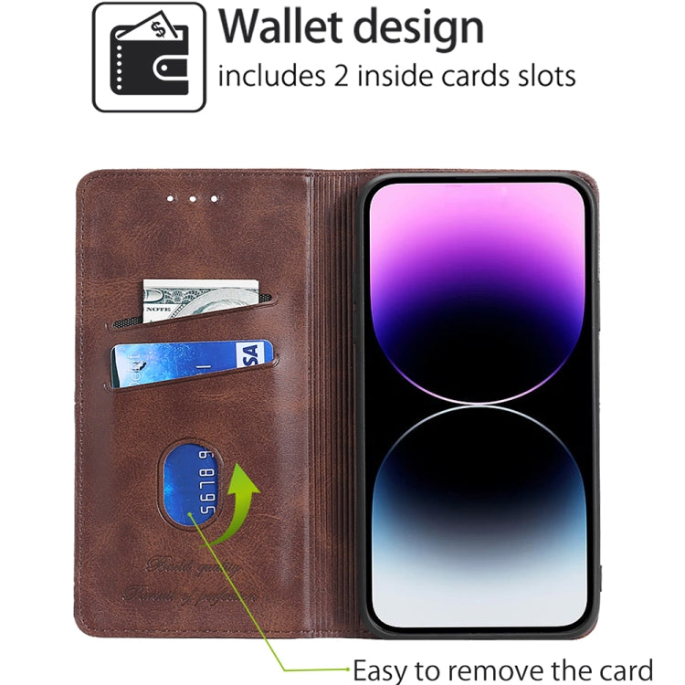 For Huawei Pura 70 Pro / 70 Pro+ 5G Cow Texture Magnetic Leather Phone Case(Dark Brown) - Huawei Cases by PMC Jewellery | Online Shopping South Africa | PMC Jewellery | Buy Now Pay Later Mobicred