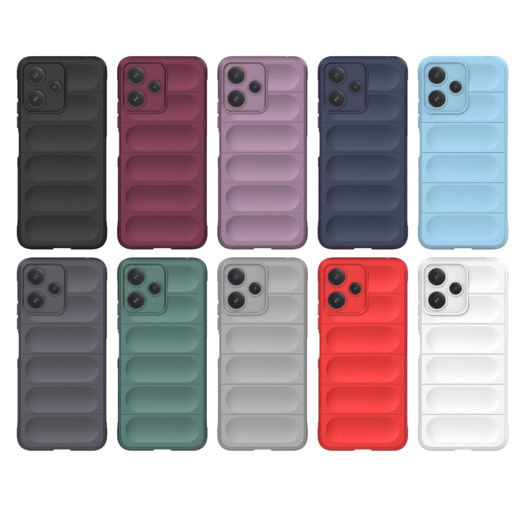 For Xiaomi Redmi 12 5G Magic Shield TPU + Flannel Phone Case(Dark Blue) - Xiaomi Cases by PMC TechLife | Online Shopping South Africa | PMC TechLife | Buy Now Pay Later Mobicred