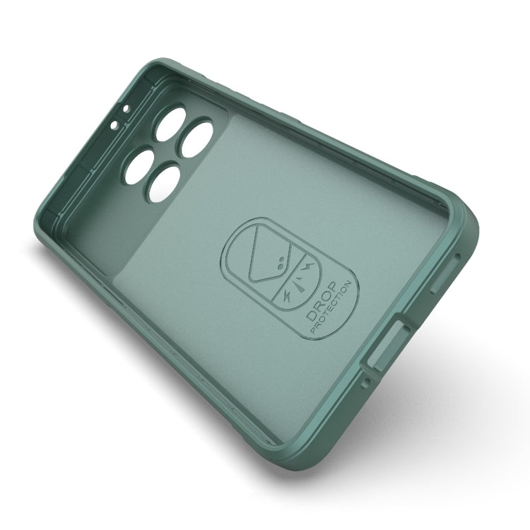 For Xiaomi Redmi K70 / K70 Pro 5G Magic Shield TPU + Flannel Phone Case(Dark Green) - K70 Pro Cases by PMC Jewellery | Online Shopping South Africa | PMC Jewellery | Buy Now Pay Later Mobicred