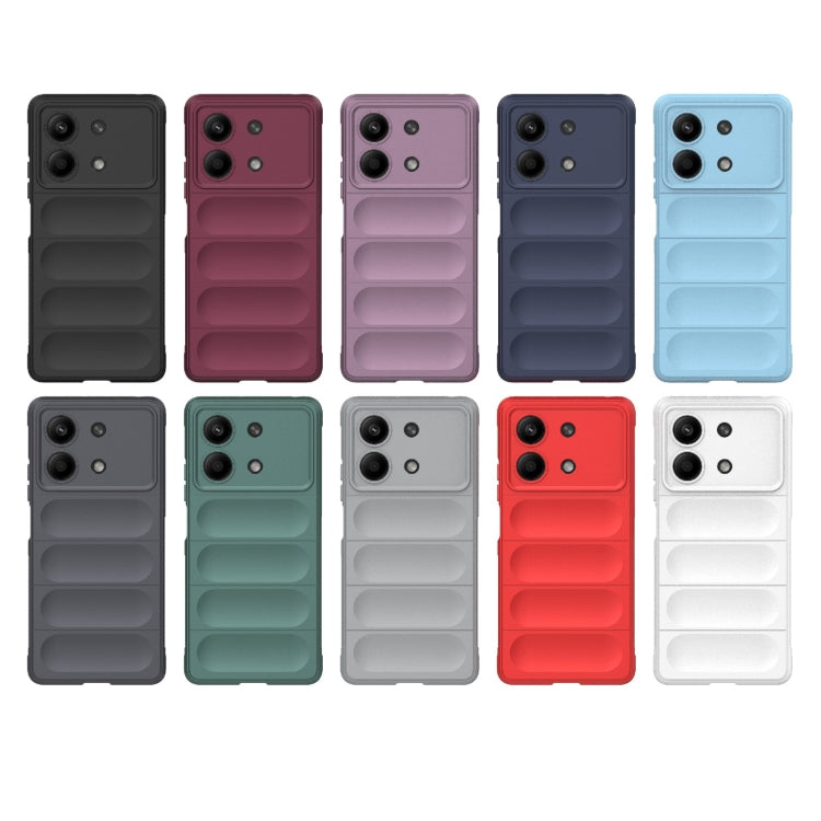For Xiaomi Redmi Note 13R Pro 5G Magic Shield TPU + Flannel Phone Case(Grey) - Xiaomi Cases by PMC TechLife | Online Shopping South Africa | PMC TechLife | Buy Now Pay Later Mobicred