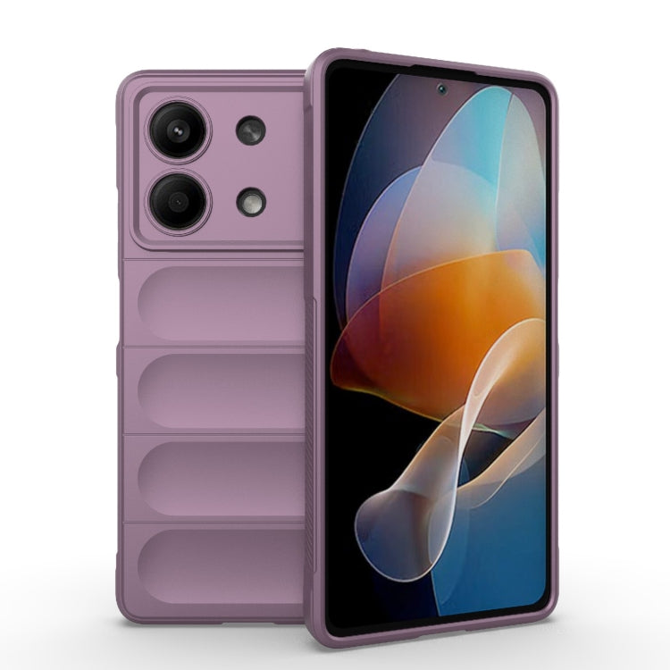 For Xiaomi Redmi Note 13R Pro 5G Magic Shield TPU + Flannel Phone Case(Purple) - Xiaomi Cases by PMC Jewellery | Online Shopping South Africa | PMC Jewellery | Buy Now Pay Later Mobicred