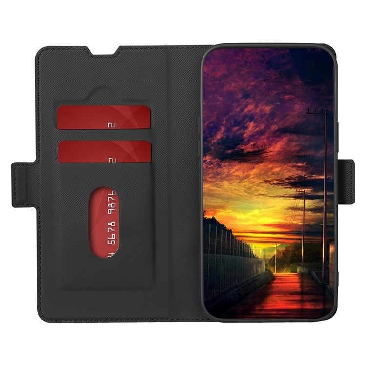 For Huawei nova 12i 4G Twill Texture Side Button Leather Phone Case(Black) - free shipping - PMC TechLife - Order now!