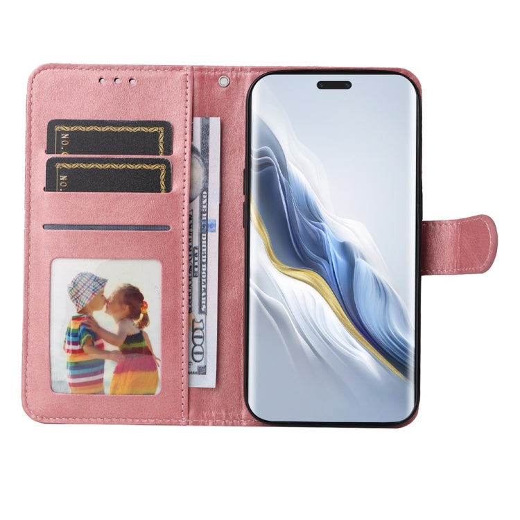 For Honor Magic6 Pro Classic Calf Texture Flip Leather Phone Case(Rose Gold) - Honor Cases by PMC Jewellery | Online Shopping South Africa | PMC Jewellery | Buy Now Pay Later Mobicred