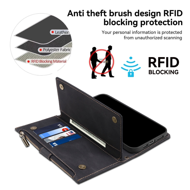 For Google Pixel 8 ESEBLE Retro Frosted RFID Flip Leather Phone Case(Black) - Google Cases by ESEBLE | Online Shopping South Africa | PMC TechLife | Buy Now Pay Later Mobicred
