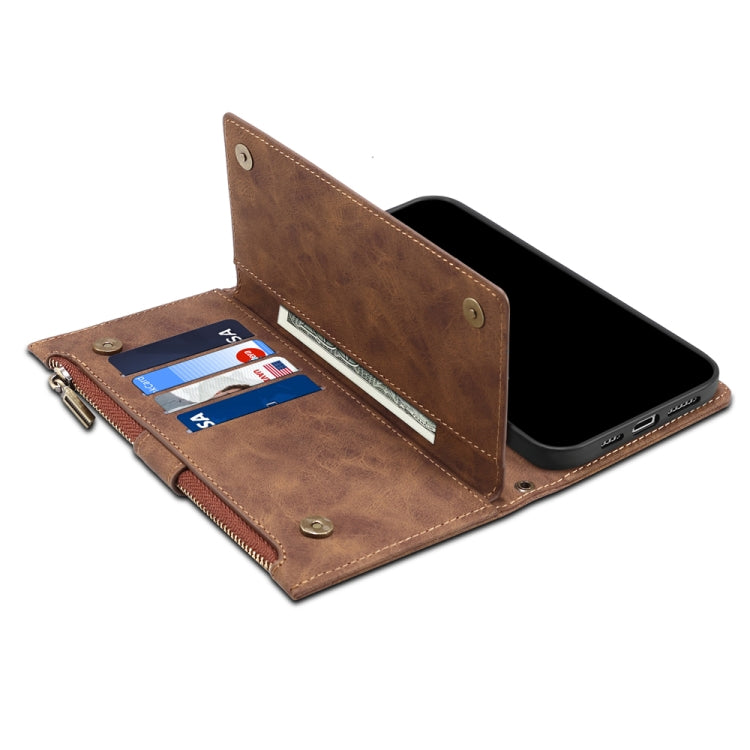 For Google Pixel 7a ESEBLE Retro Frosted RFID Flip Leather Phone Case(Brown) - Google Cases by ESEBLE | Online Shopping South Africa | PMC TechLife | Buy Now Pay Later Mobicred