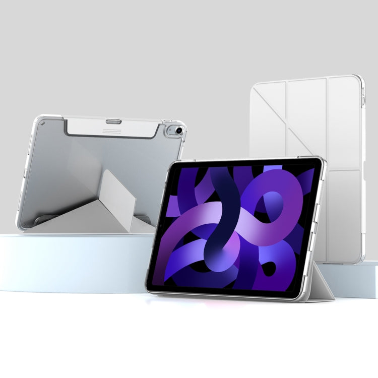 For iPad  Air 2022 / 2020 10.9 Mutural Deformation Stand Smart Leather Tablet Case(Grey) - free shipping - PMc TechLife - Order now!