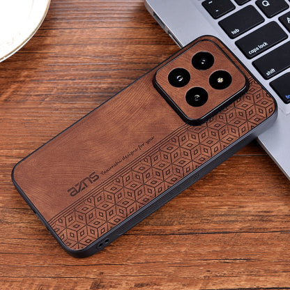 For Xiaomi 14 Pro AZNS 3D Embossed Skin Feel Phone Case(Brown) - 14 Pro Cases by AZNS | Online Shopping South Africa | PMC Jewellery | Buy Now Pay Later Mobicred