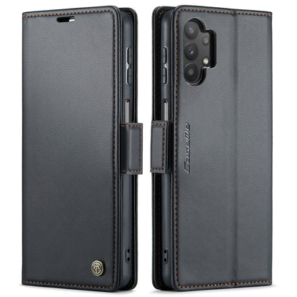 For Samsung Galaxy A32 5G / M32 5G CaseMe 023 Butterfly Buckle Litchi Texture RFID Anti-theft Leather Phone Case(Black) - Galaxy Phone Cases by CaseMe | Online Shopping South Africa | PMC Jewellery | Buy Now Pay Later Mobicred