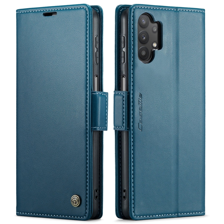 For Samsung Galaxy A32 5G / M32 5G CaseMe 023 Butterfly Buckle Litchi Texture RFID Anti-theft Leather Phone Case(Blue) - Galaxy Phone Cases by CaseMe | Online Shopping South Africa | PMC Jewellery | Buy Now Pay Later Mobicred