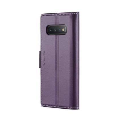 For Samsung Galaxy S10+ CaseMe 023 Butterfly Buckle Litchi Texture RFID Anti-theft Leather Phone Case(Pearly Purple) - Galaxy Phone Cases by CaseMe | Online Shopping South Africa | PMC Jewellery | Buy Now Pay Later Mobicred