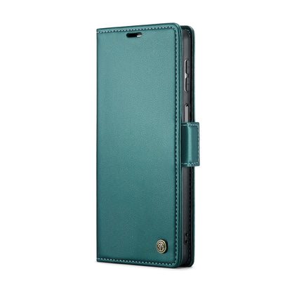 For Samsung Galaxy A24 4G CaseMe 023 Butterfly Buckle Litchi Texture RFID Anti-theft Leather Phone Case(Pearly Blue) - Galaxy Phone Cases by CaseMe | Online Shopping South Africa | PMC Jewellery | Buy Now Pay Later Mobicred