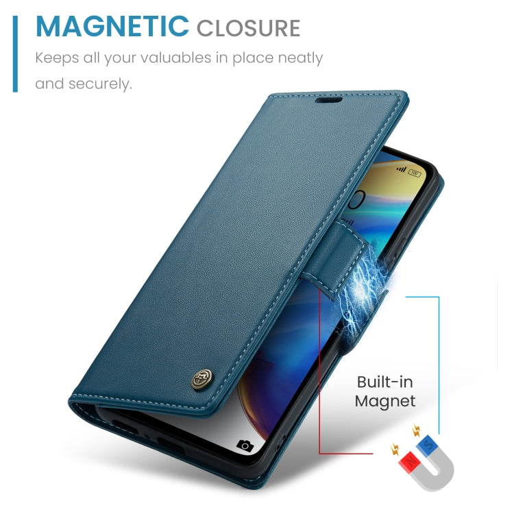 For Xiaomi Mi 10T 5G／10T Pro 5G CaseMe 023 Butterfly Buckle Litchi Texture RFID Anti-theft Leather Phone Case(Blue) - Xiaomi Cases by CaseMe | Online Shopping South Africa | PMC Jewellery | Buy Now Pay Later Mobicred