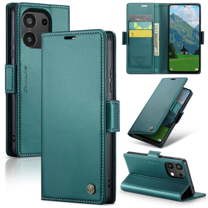 For Xiaomi Redmi Note 13 4G CaseMe 023 Butterfly Buckle Litchi Texture RFID Anti-theft Leather Phone Case(Pearly Blue) - Xiaomi Cases by CaseMe | Online Shopping South Africa | PMC Jewellery | Buy Now Pay Later Mobicred