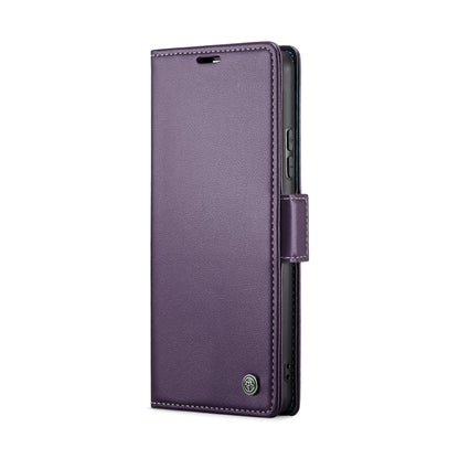 For Xiaomi Redmi Note 13 Pro 4G CaseMe 023 Butterfly Buckle Litchi Texture RFID Anti-theft Leather Phone Case(Pearly Purple) - Xiaomi Cases by CaseMe | Online Shopping South Africa | PMC Jewellery | Buy Now Pay Later Mobicred