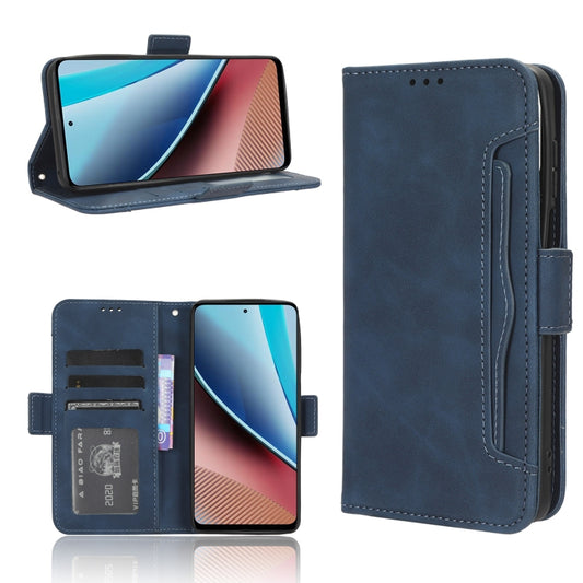 For Motorola Moto G Stylus 5G 2023 Skin Feel Calf Texture Card Slots Leather Phone Case(Blue) - Motorola Cases by PMC Jewellery | Online Shopping South Africa | PMC Jewellery | Buy Now Pay Later Mobicred