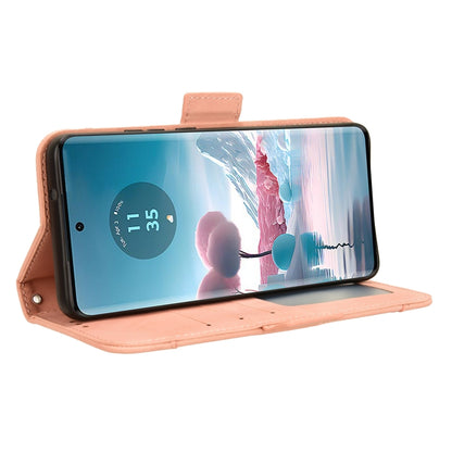 For Motorola Edge 40 Neo 5G Skin Feel Calf Texture Card Slots Leather Phone Case(Pink) - Motorola Cases by PMC Jewellery | Online Shopping South Africa | PMC Jewellery | Buy Now Pay Later Mobicred