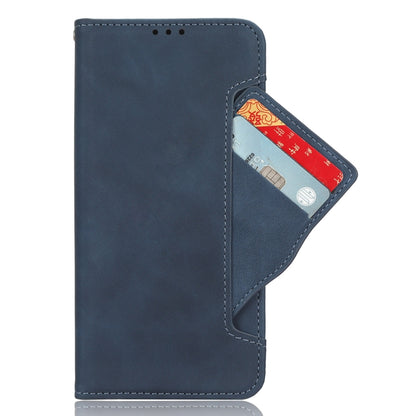 For Motorola Moto G54 5G Skin Feel Calf Texture Card Slots Leather Phone Case(Blue) - Motorola Cases by PMC Jewellery | Online Shopping South Africa | PMC Jewellery | Buy Now Pay Later Mobicred