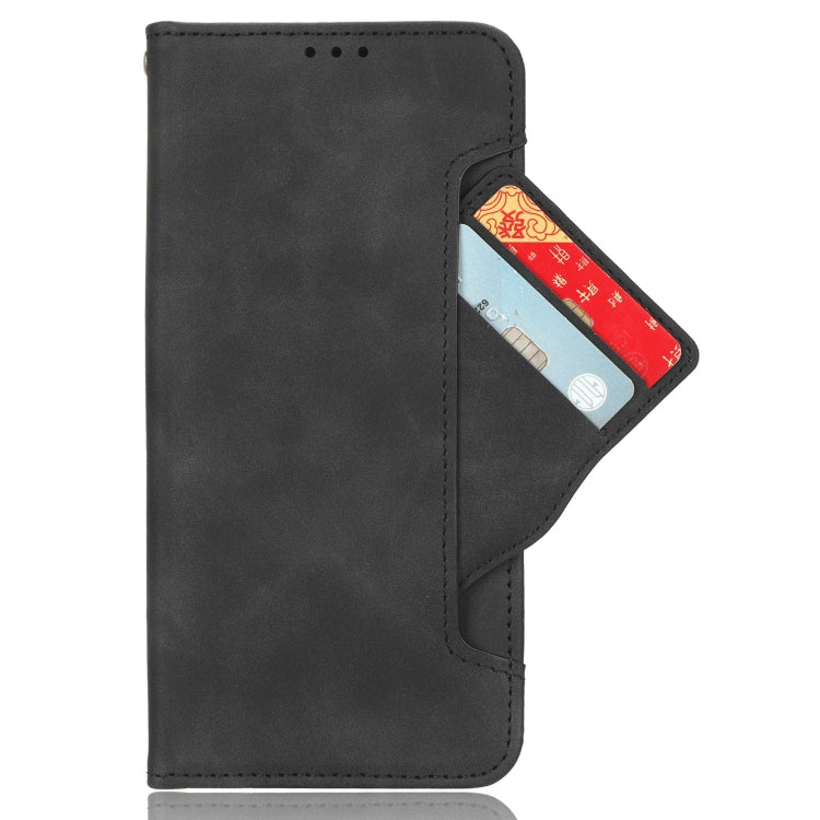 For Motorola Moto G04 / G24 Skin Feel Calf Texture Card Slots Leather Phone Case(Black) - Motorola Cases by PMC Jewellery | Online Shopping South Africa | PMC Jewellery | Buy Now Pay Later Mobicred