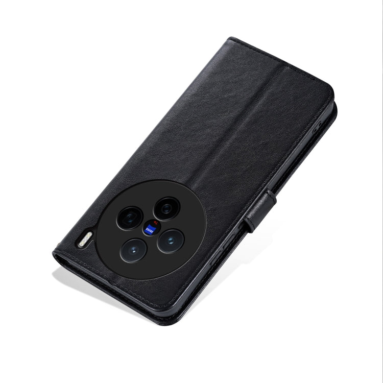 For vivo X200 AZNS Sheepskin Texture Flip Leather Phone Case(Black) - X200 Cases by AZNS | Online Shopping South Africa | PMC Jewellery | Buy Now Pay Later Mobicred