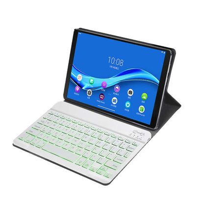 DY-M10P For Lenovo Smart Tab M10 HPD Plus TB-X606F 10.3 inch 2 in 1 Removable Magnetic ABS Bluetooth Keyboard + Protective Leather Tablet Case with Stand & Sleep / Wake-up & Pen Holder(Rose Gold) - Lenovo Keyboard by PMC Jewellery | Online Shopping South Africa | PMC Jewellery