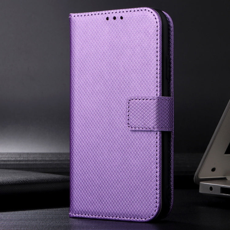 For Huawei nova Y72 4G Diamond Texture Leather Phone Case(Purple) - Huawei Cases by PMC TechLife | Online Shopping South Africa | PMC TechLife