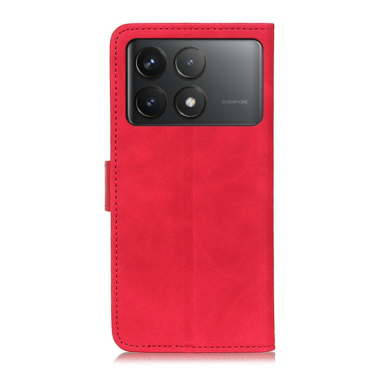 For Xiaomi Redmi K70 5G / K70 Pro 5G KHAZNEH Retro Texture Flip Leather Phone Case(Red) - K70 Cases by PMC Jewellery | Online Shopping South Africa | PMC Jewellery | Buy Now Pay Later Mobicred