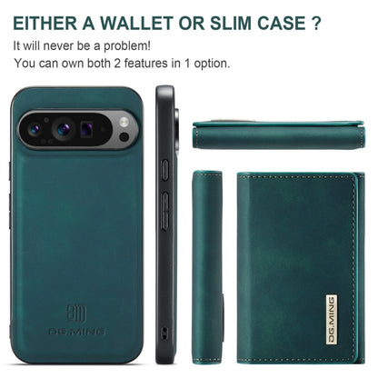 For Google Pixel 9 Pro XL DG.MING M1 Series 3-Fold Multi Card Wallet + Magnetic Phone Case(Green) - Google Cases by DG.MING | Online Shopping South Africa | PMC Jewellery | Buy Now Pay Later Mobicred