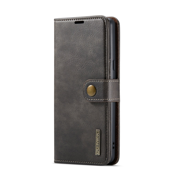 For Google Pixel 8 Pro DG.MING Crazy Horse Texture Detachable Magnetic Leather Phone Case(Grey) - Google Cases by DG.MING | Online Shopping South Africa | PMC Jewellery | Buy Now Pay Later Mobicred