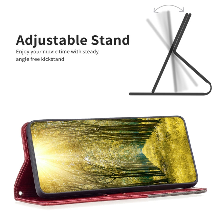 For Xiaomi Redmi A3 Rhombus Texture Magnetic Leather Phone Case(Red) - Xiaomi Cases by PMC TechLife | Online Shopping South Africa | PMC TechLife | Buy Now Pay Later Mobicred