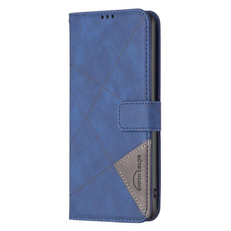 For Google Pixel 9 Magnetic Buckle Rhombus Texture Leather Phone Case(Blue) - Google Cases by PMC Jewellery | Online Shopping South Africa | PMC Jewellery | Buy Now Pay Later Mobicred