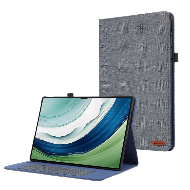 For Huawei MatePad Pro 12.2 2024 Fabric Leather Tablet Case(Blue) - Huawei by PMC Jewellery | Online Shopping South Africa | PMC Jewellery | Buy Now Pay Later Mobicred