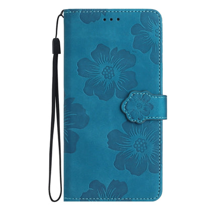 For OPPO Find X5 Flower Embossing Pattern Leather Phone Case(Blue) - OPPO Cases by PMC Jewellery | Online Shopping South Africa | PMC Jewellery | Buy Now Pay Later Mobicred
