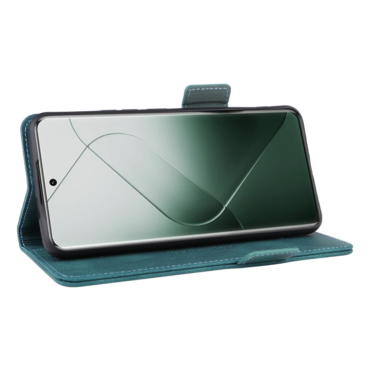 For Xiaomi 14 Pro Magnetic Clasp Leather Phone Case(Green) - 14 Pro Cases by PMC TechLife | Online Shopping South Africa | PMC TechLife | Buy Now Pay Later Mobicred
