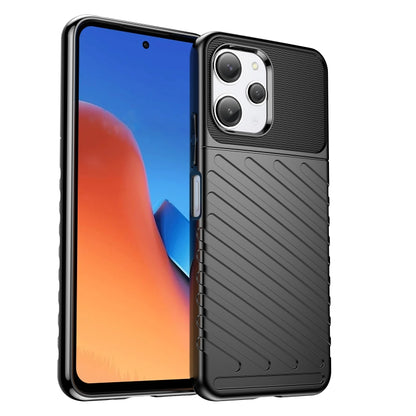 For Xiaomi Poco M6 Pro 5G Thunderbolt Shockproof TPU Protective Soft Phone Case(Black) - Xiaomi Cases by PMC Jewellery | Online Shopping South Africa | PMC Jewellery