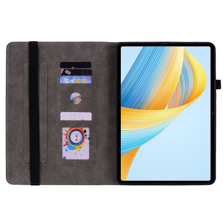 For Honor Pad V8 Pro Butterfly Rose Embossed Leather Tablet Case(Purple) - Honor Cases by PMC TechLife | Online Shopping South Africa | PMC TechLife | Buy Now Pay Later Mobicred