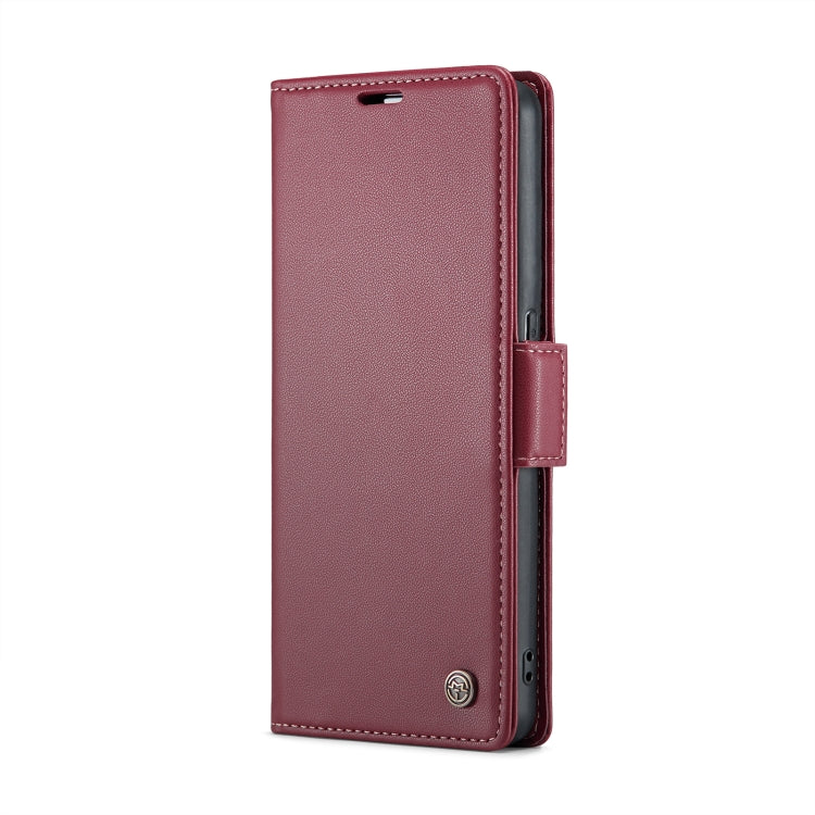 For OPPO F21 Pro 5G Globa/Reno8 Z Global CaseMe 023 Butterfly Buckle Litchi Texture RFID Anti-theft Leather Phone Case(Wine Red) - OPPO Cases by CaseMe | Online Shopping South Africa | PMC Jewellery | Buy Now Pay Later Mobicred