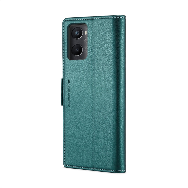 For OPPO A96 4G Global/A36 4G/K10 4G/A76 4G CaseMe 023 Butterfly Buckle Litchi Texture RFID Anti-theft Leather Phone Case(Pearly Blue) - OPPO Cases by CaseMe | Online Shopping South Africa | PMC Jewellery | Buy Now Pay Later Mobicred