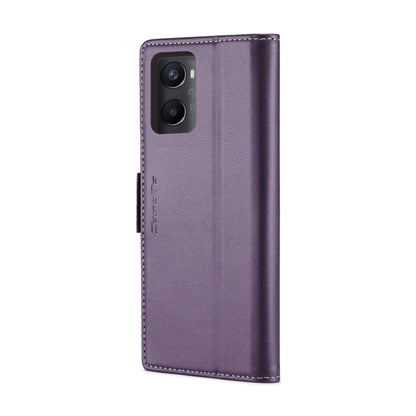 For OPPO A96 4G Global/A36 4G/K10 4G/A76 4G CaseMe 023 Butterfly Buckle Litchi Texture RFID Anti-theft Leather Phone Case(Pearly Purple) - OPPO Cases by CaseMe | Online Shopping South Africa | PMC Jewellery | Buy Now Pay Later Mobicred