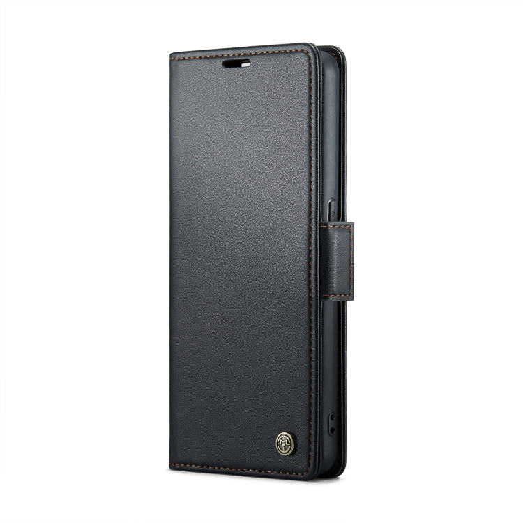 For OPPO Reno8 T 4G CaseMe 023 Butterfly Buckle Litchi Texture RFID Anti-theft Leather Phone Case(Black) - OPPO Cases by CaseMe | Online Shopping South Africa | PMC Jewellery | Buy Now Pay Later Mobicred