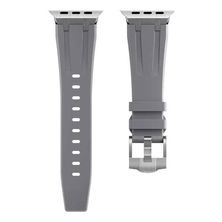 AP Silicone Watch Band For Apple Watch SE 2023 44mm(Silver Grey) - Watch Bands by PMC TechLife | Online Shopping South Africa | PMC TechLife