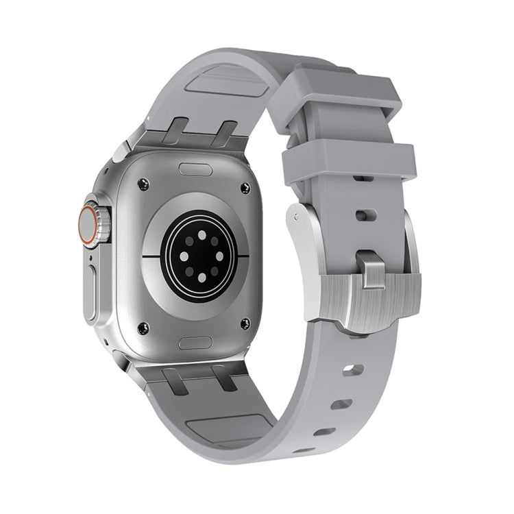 AP Silicone Watch Band For Apple Watch SE 2023 40mm(Silver Grey) - Watch Bands by PMC TechLife | Online Shopping South Africa | PMC TechLife