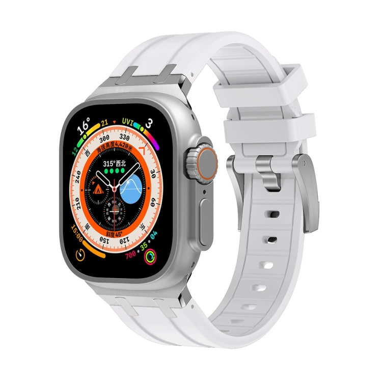 AP Silicone Watch Band For Apple Watch SE 2023 40mm(Silver White) - free shipping - PMC TechLife - Order now!