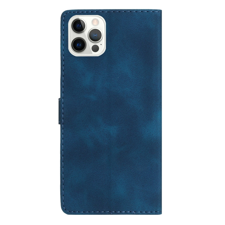 For iPhone 16 Pro Max Flower Butterfly Embossing Pattern Leather Phone Case(Blue) - iPhone 16 Pro Max Cases by PMC Jewellery | Online Shopping South Africa | PMC Jewellery | Buy Now Pay Later Mobicred