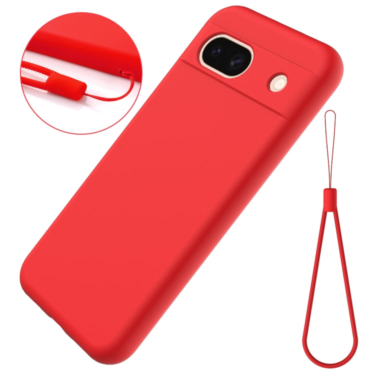For Google Pixel 8a Pure Color Liquid Silicone Shockproof Phone Case(Red) - free shipping - PMC TechLife - Order now!