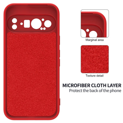 For Google Pixel 9 Pro Pure Color Liquid Silicone Shockproof Phone Case(Red) - Google Cases by PMC Jewellery | Online Shopping South Africa | PMC Jewellery | Buy Now Pay Later Mobicred